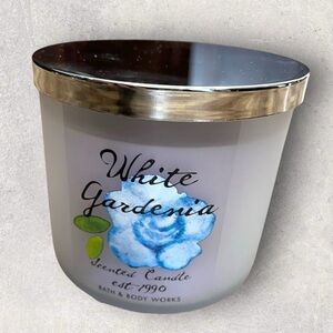 Bath & Body Works White Gardenia 3 Wick Candle New